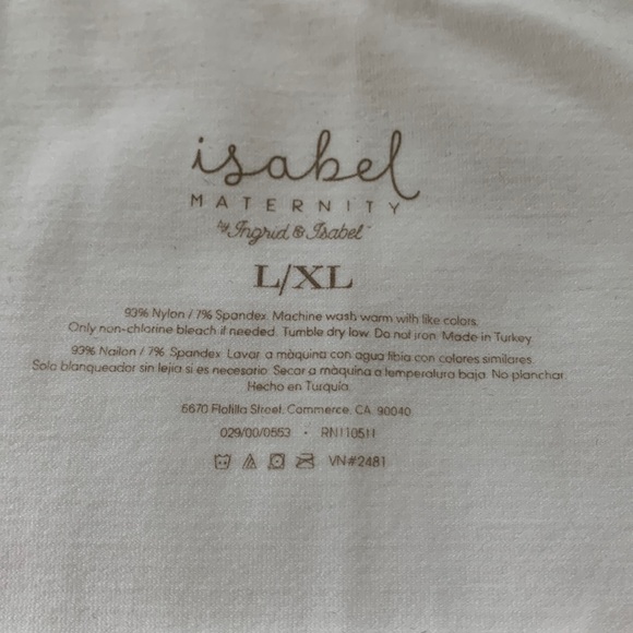 NWT Isabel Maternity Cami + Old Navy Striped 3/4 Sleeve Maternity Top - Picture 6 of 17